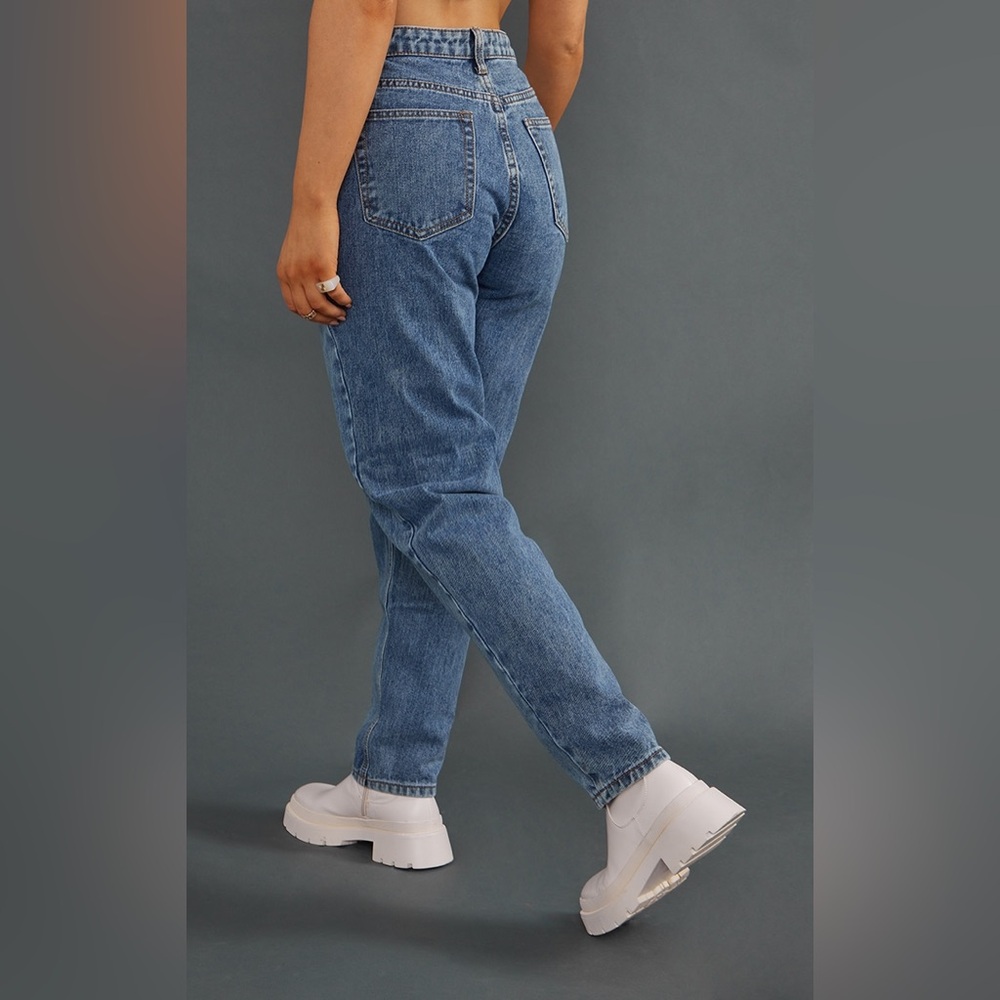 Vintage 80’s SUNSET BLUES High Waist No Stretch Mom Jeans Straight Leg Denim